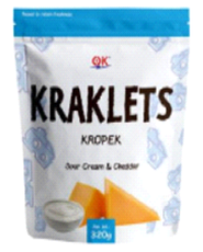 Yan Yan OK! Kraklets Kropek (Sour Cream Cheddar) 1